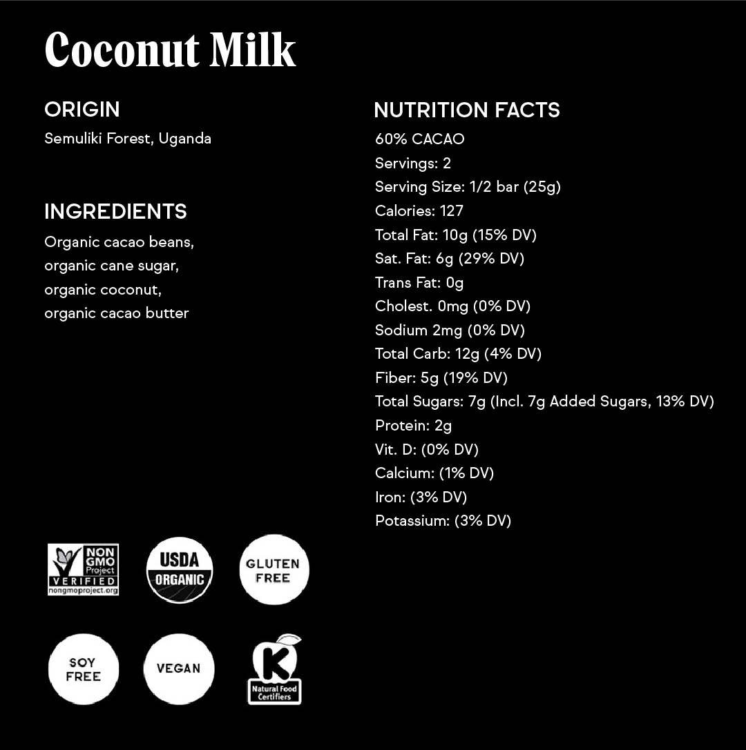 Raaka - Coconut Milk Chocolate Bar