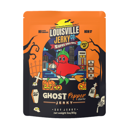 Louisville Brands - Vegan & Plant Based Ghost Pepper & Garlic Jerky 3 oz