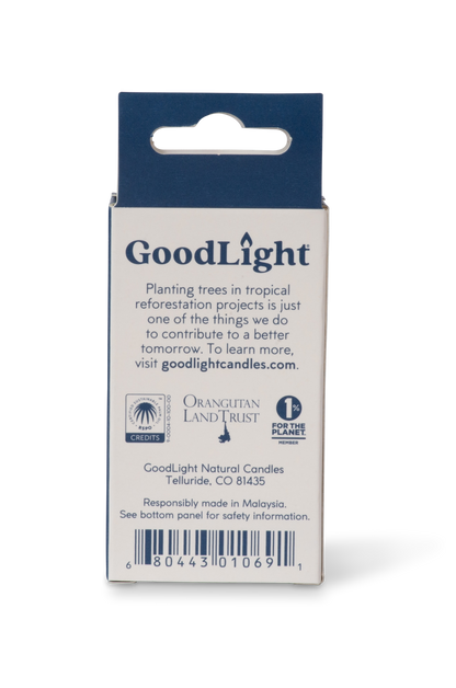 GoodLight Natural Candles - Vegan Birthday Candles | 12-Count Box: Multi-Color
