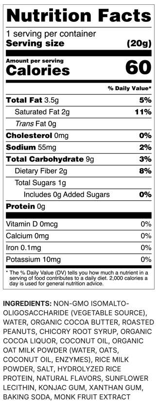 Whims Delights Inc. - Oat Milk Chocolate Peanut Nougat Bar - Grab & Go