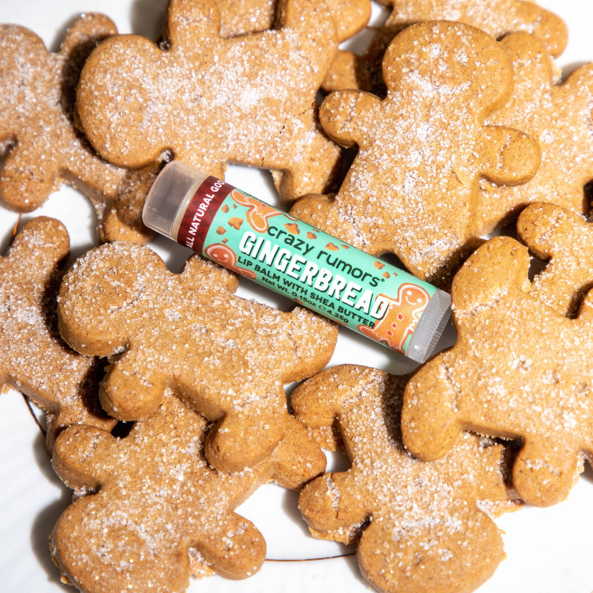 Crazy Rumors - All Natural, Vegan Gingerbread Lip Balm - Holiday