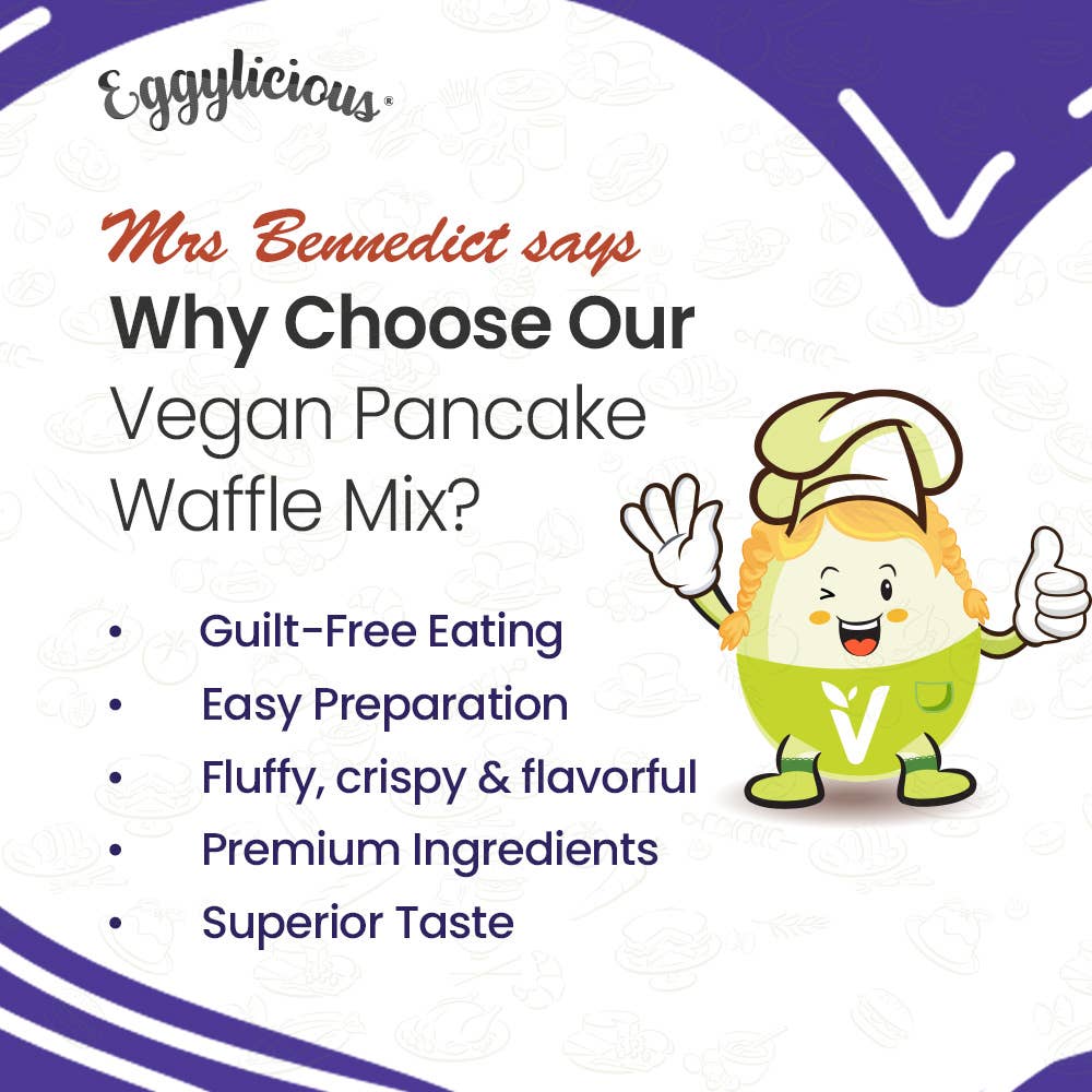 Granary Mart - Eggylicious Vegan Pancake Waffle Mix - 1 lb