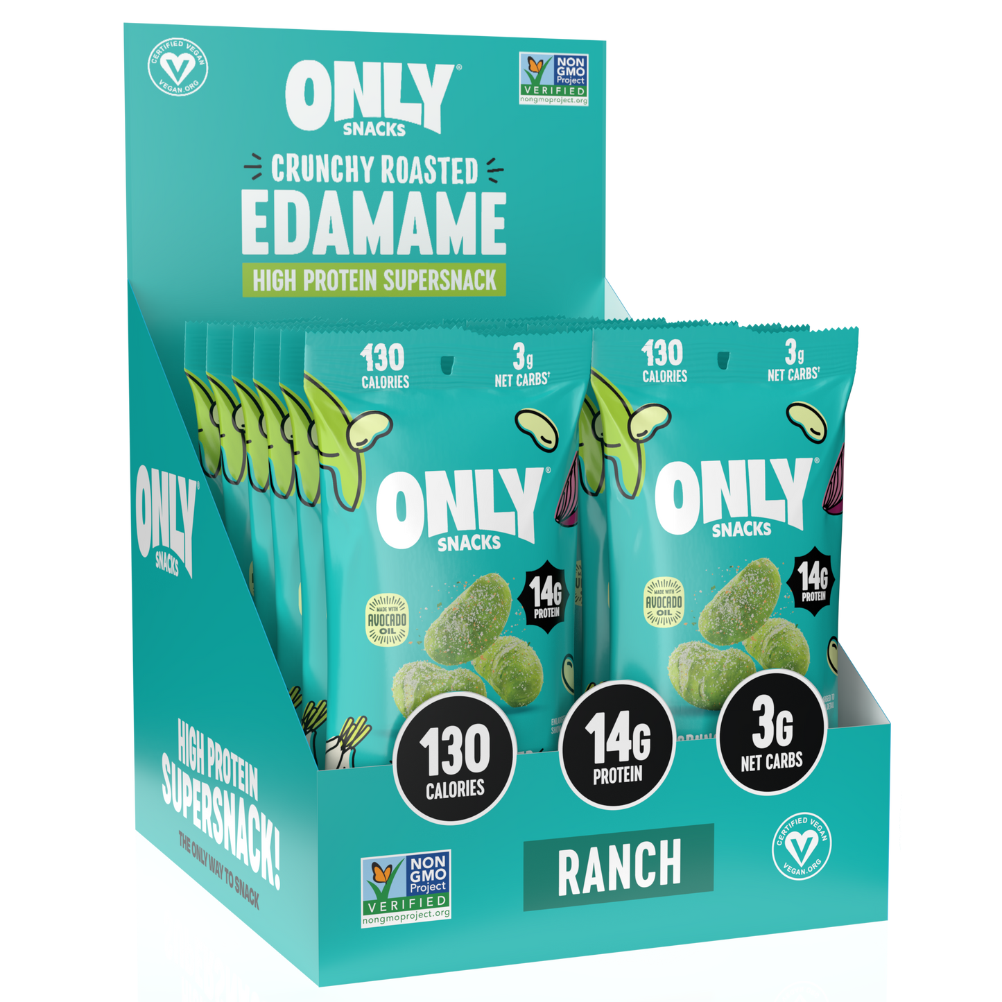 The Only Bean - Crunchy Roasted Edamame Ranch - 1.05oz