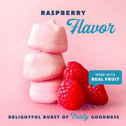Snackatere - Vegan Marshmallows -Raspberry ,Kosher, Gluten Free