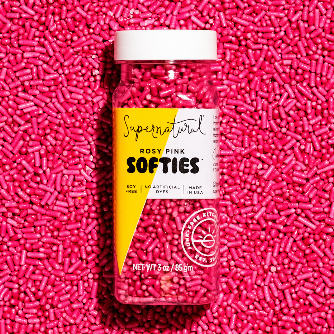 Supernatural - Dye-Free Softies Sprinkles: Rosy Pink