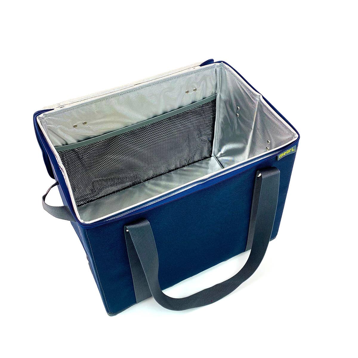 meori Inc - Reusable Grocery Basket Tote Collapsible: Lava Black / Insulated