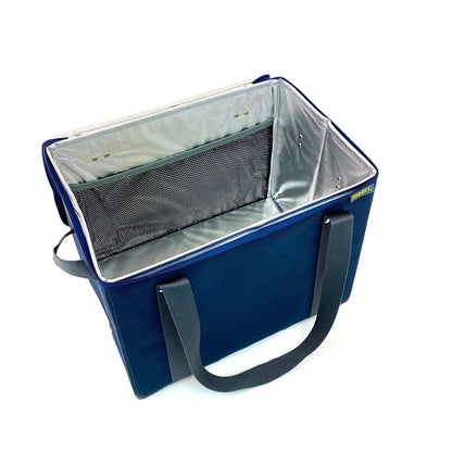 meori Inc - Reusable Grocery Basket Tote Collapsible: Lava Black / Insulated