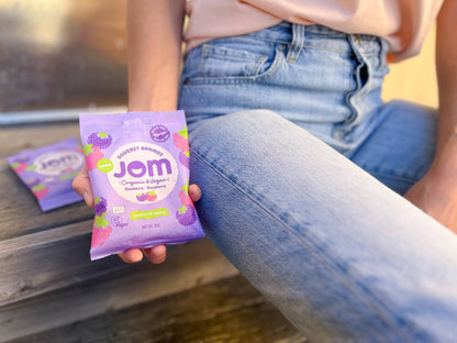 JOM - Swedish Organic and Vegan Sour Blueberry & Raspberry Gummies