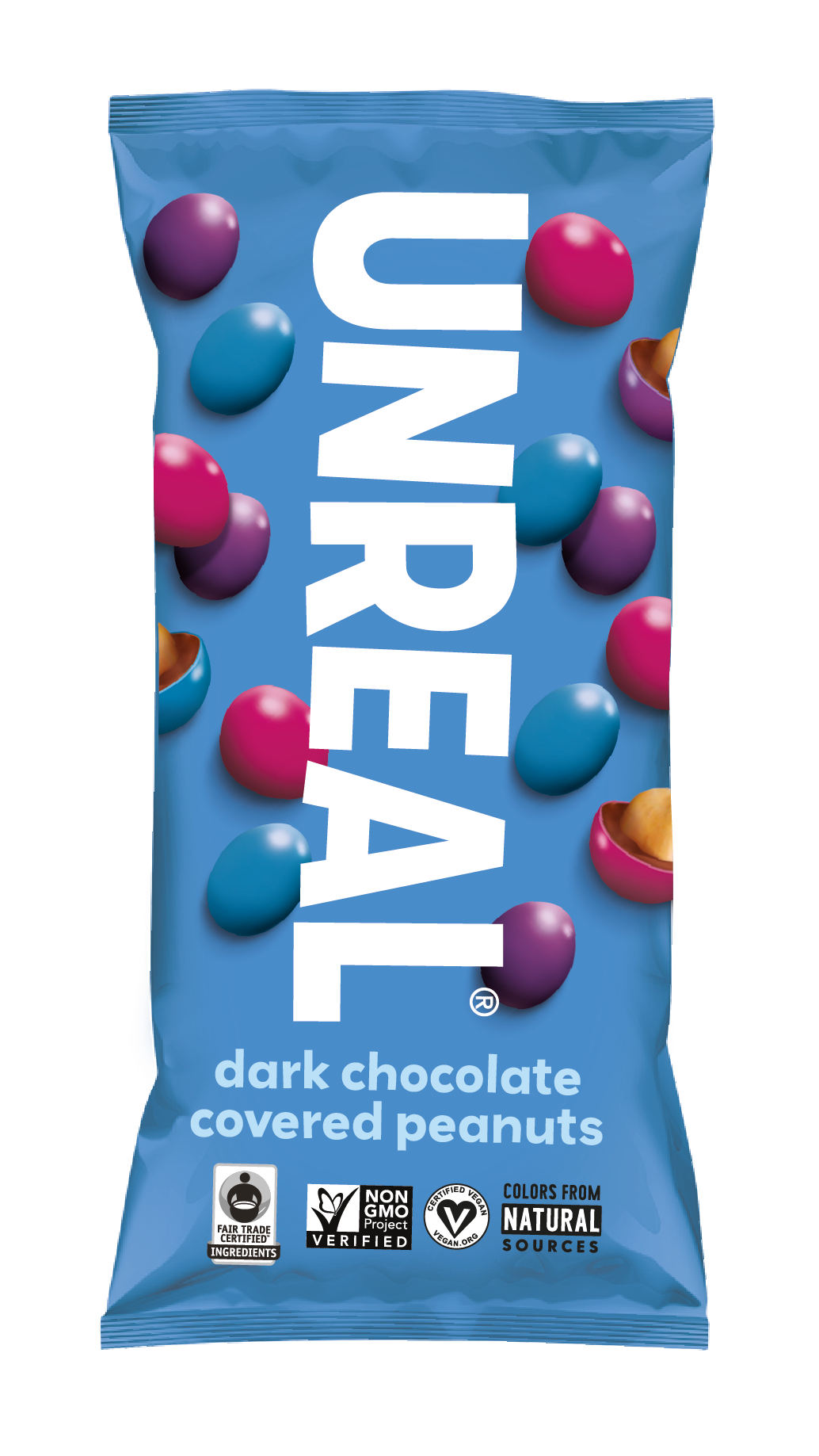 UNREAL - Dark Chocolate Peanut Gems Snack Bags