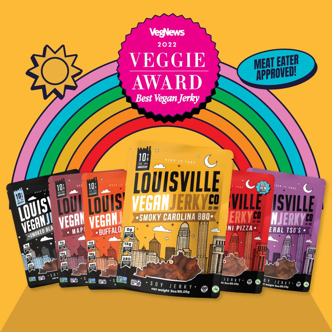 Louisville Vegan Jerky Co. - Smoky Carolina BBQ Jerky
