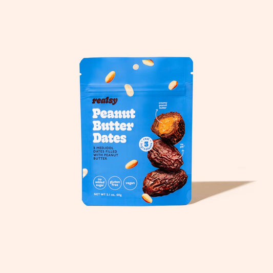 realsy - Peanut Butter Filled Medjool Date Snack Packs