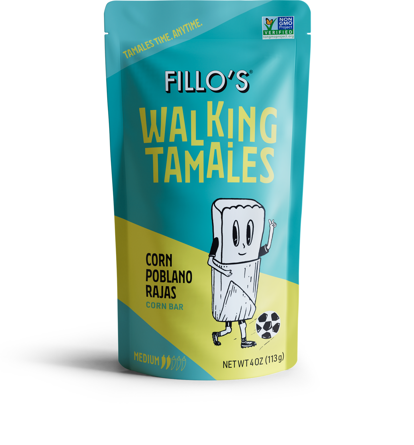 FILLO'S - Walking Tamales Corn and Poblano Rajas Tamales