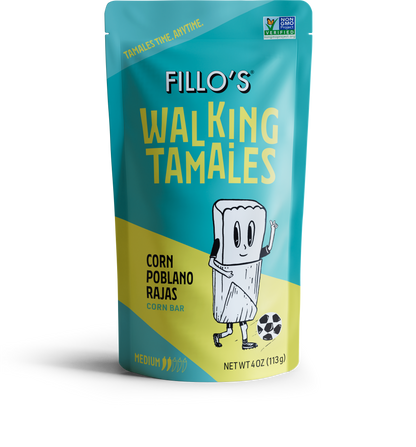 FILLO'S - Walking Tamales Corn and Poblano Rajas Tamales