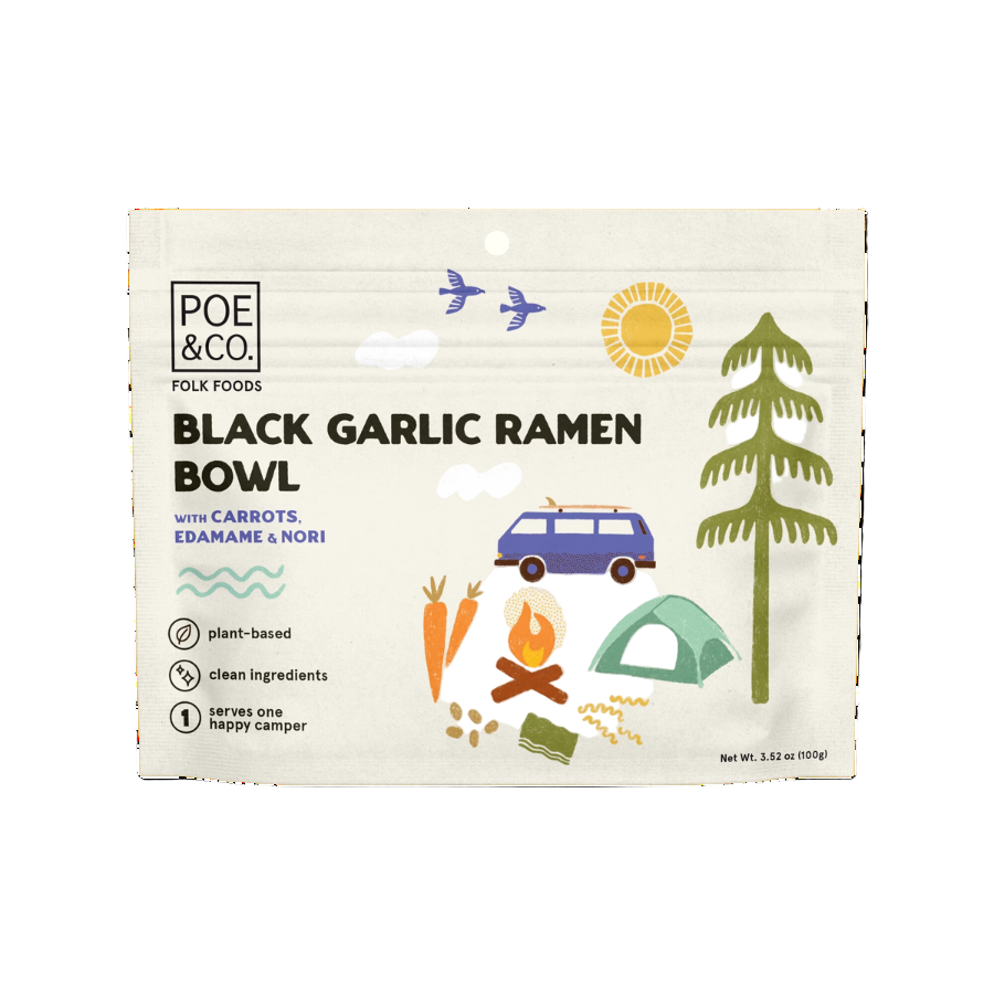 Poe & Co. Folk Foods - Black Garlic Ramen Bowl