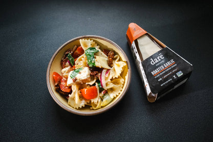 Darë Vegan Cheese - Roasted Garlic Plant-Based Cheese Wedge