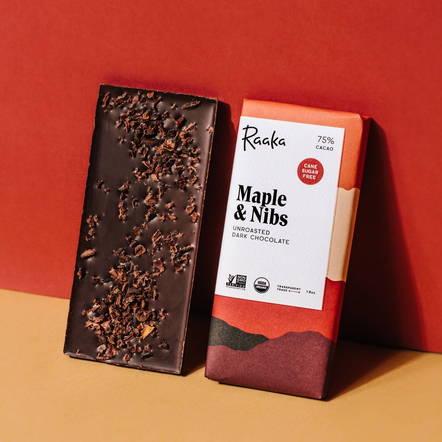 Raaka Chocolate - Maple & Nibs Chocolate Bar