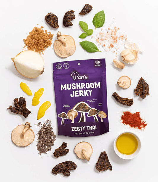 Pan's Mushroom Jerky - Zesty Thai 2.2 oz
