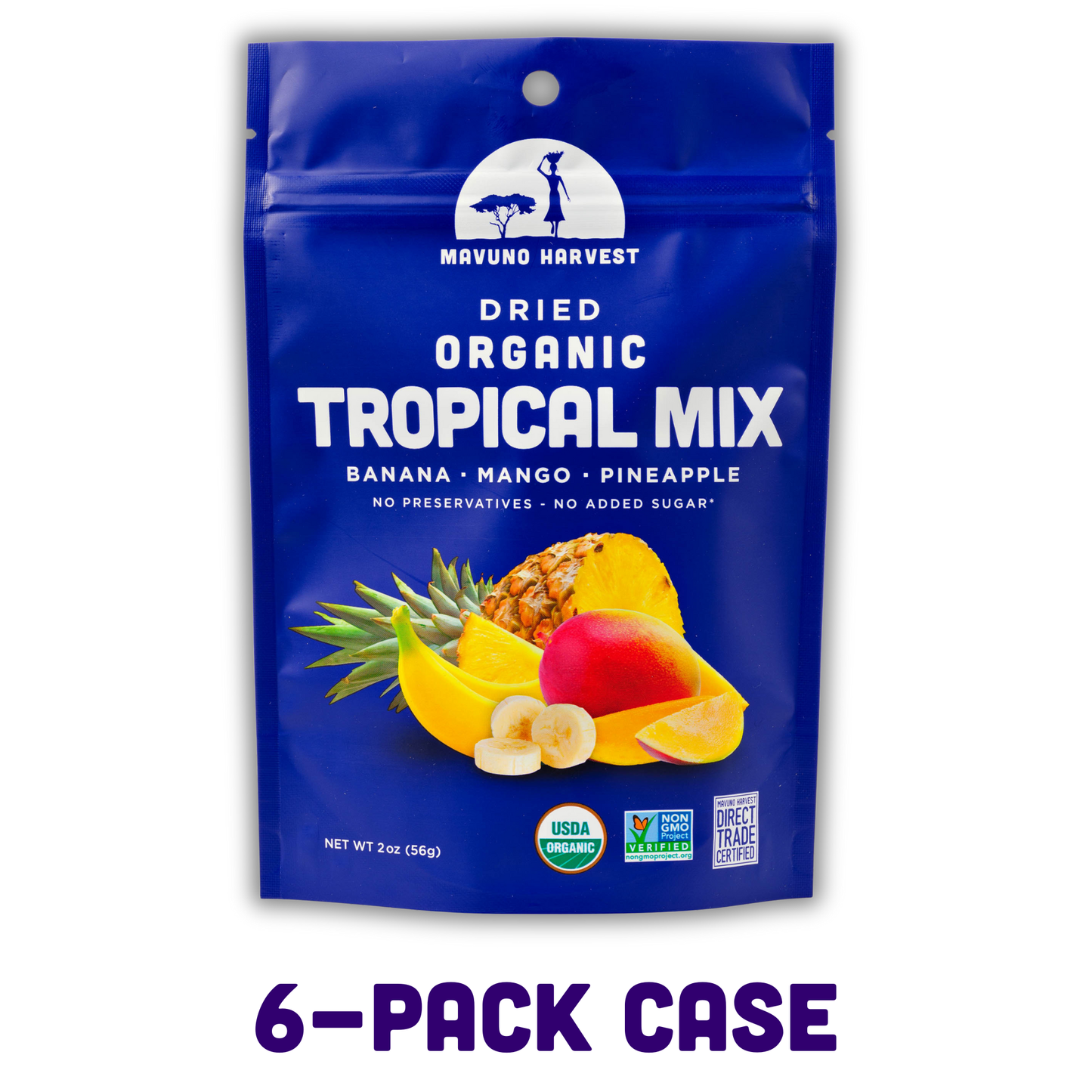 Mavuno Harvest - Dried Tropical Mix (Mango, Banana, Pineapple) 2oz