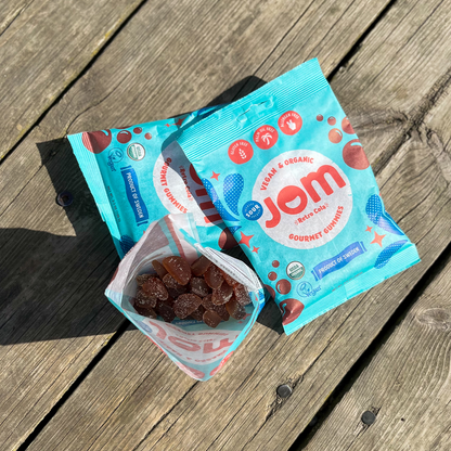 JOM - Swedish Organic and Vegan Sour Retro Cola Gummies