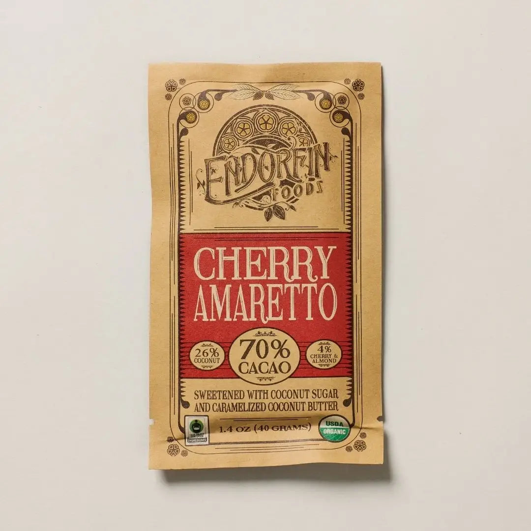 Endorfin Cherry Amaretto Dark Chocolate Bar