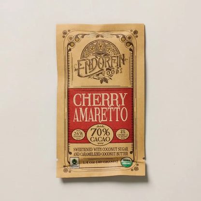 Endorfin Cherry Amaretto Dark Chocolate Bar