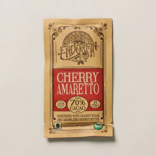 Endorfin Cherry Amaretto Dark Chocolate Bar