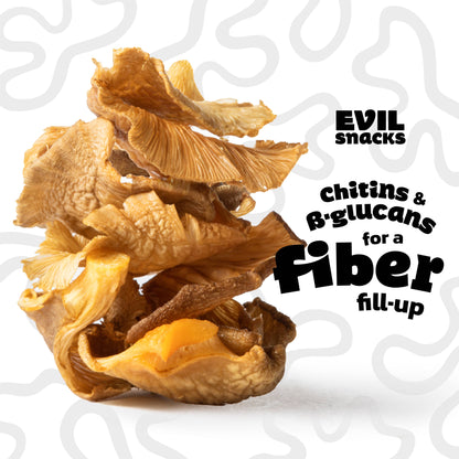 EVIL SNACKS - Crunchy Mushroom Chips Original Umami Flavor 2oz