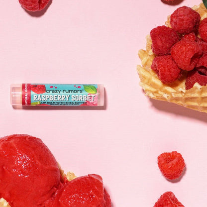 Crazy Rumors - All Natural, Vegan Raspberry Sorbet Lip Balm