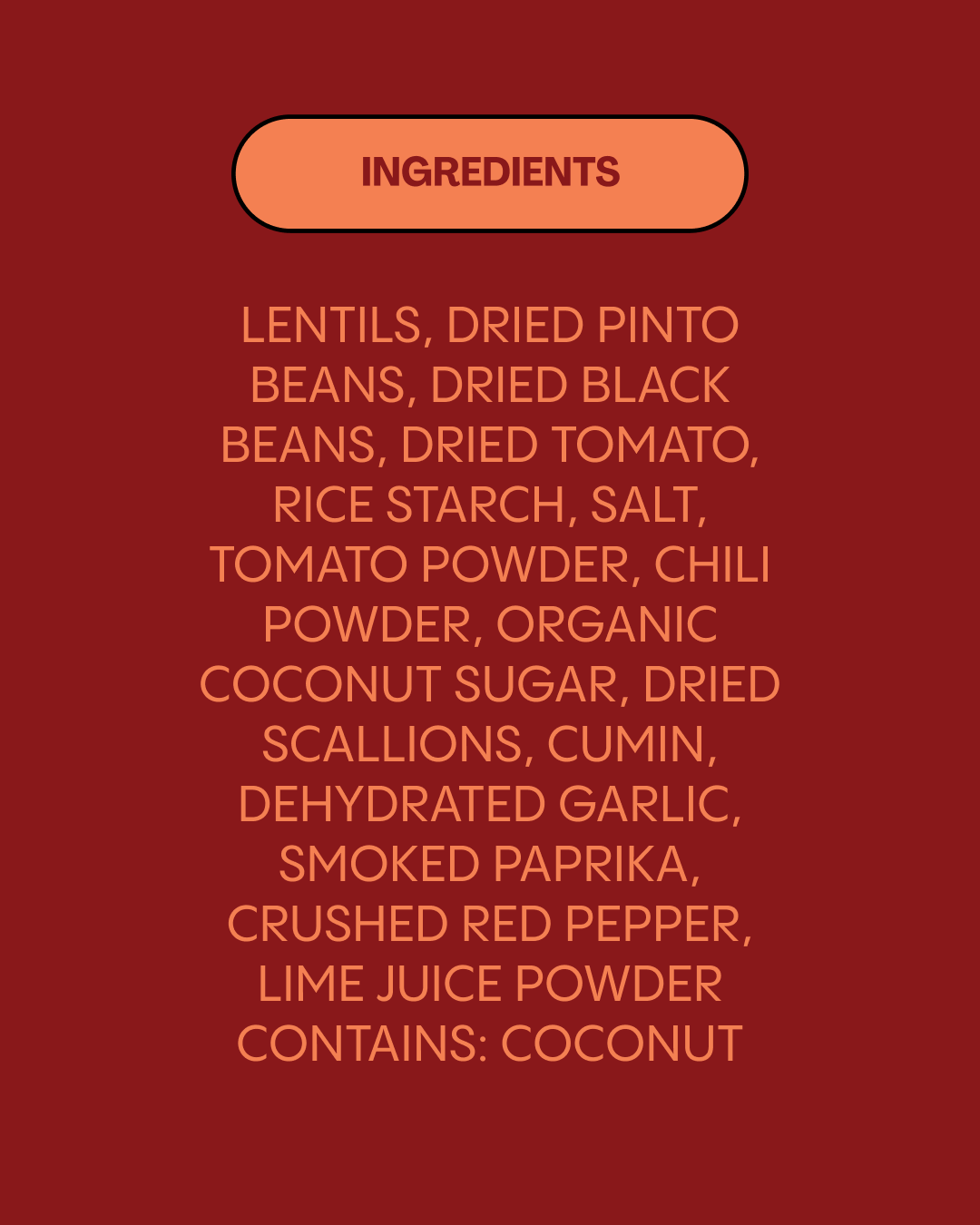 Lentiful - Homestyle Chili Instant Lentils 8-Pack