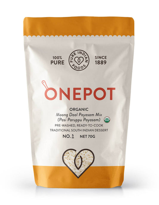 Pure Indian Foods - OnePot No. 5 Moong Daal Payasam Mix, Certified Organic