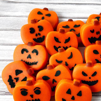 marzipops - Gourmet Halloween Marzipan Jack-o'-Lantern Candy Pumpkins