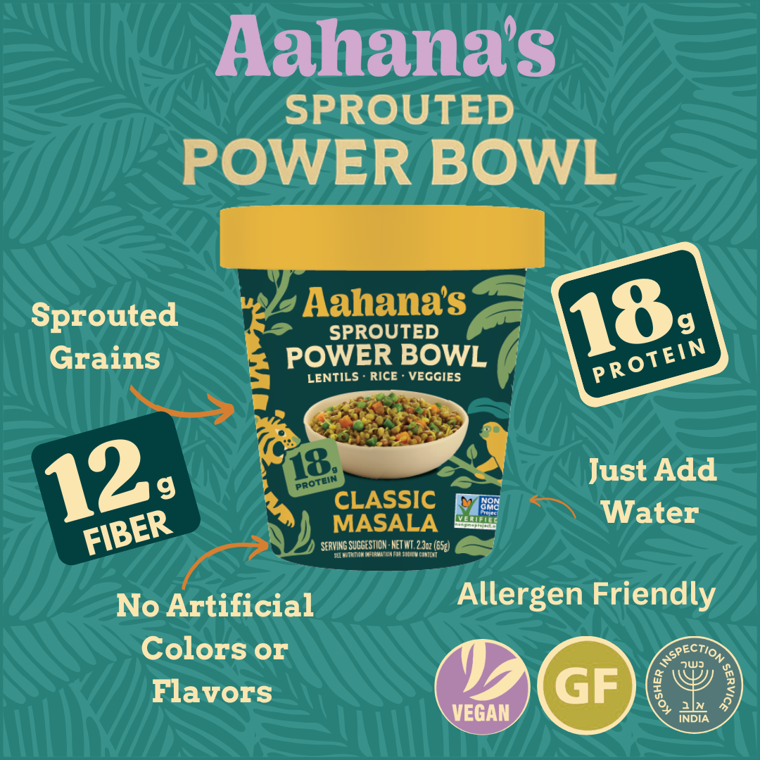 Aahana's Naturals - Classic Masala– 18g Plant-Protein, Gluten-Free Ready Meals