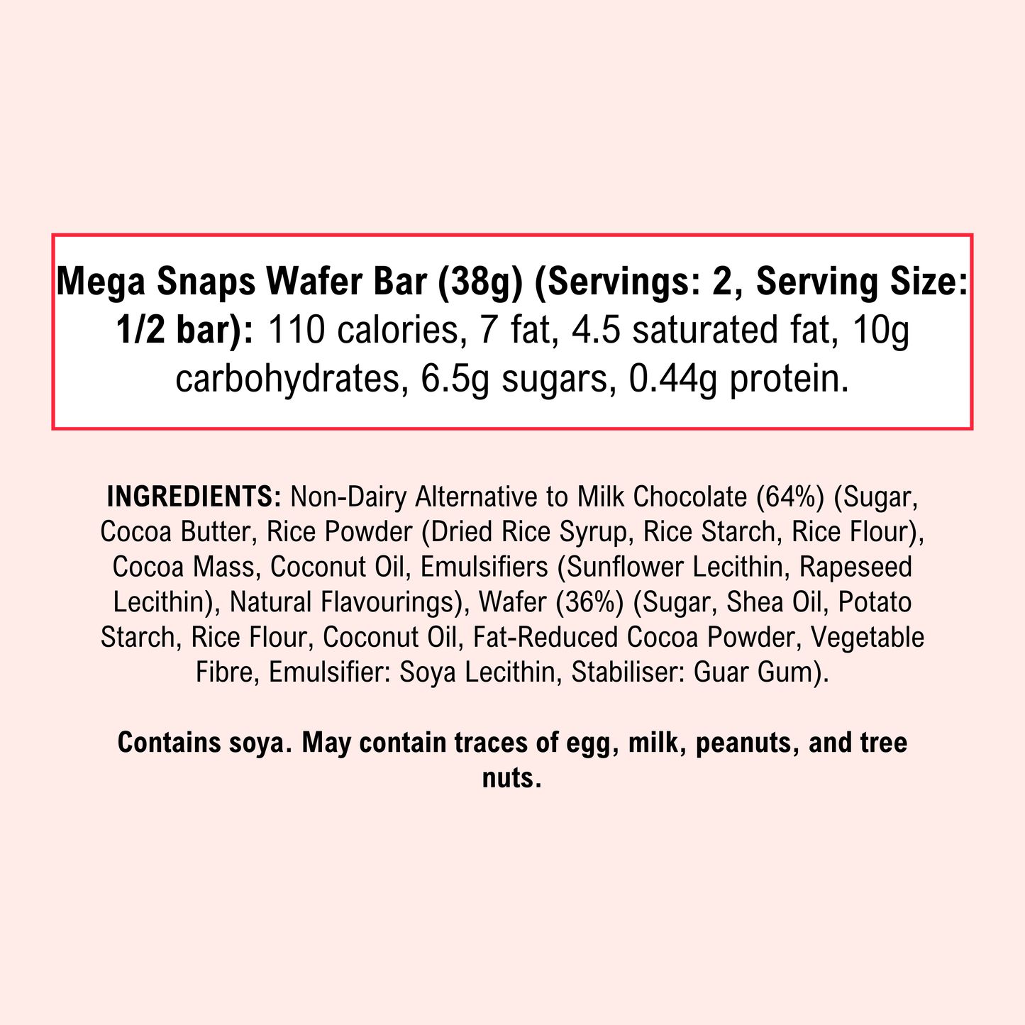 Trupo Treats - Mega Wafer Snaps- Vegan & Gluten Free Milk Chocolate