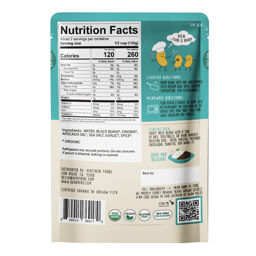 BeanVIVO Organics - Baja Black Beans