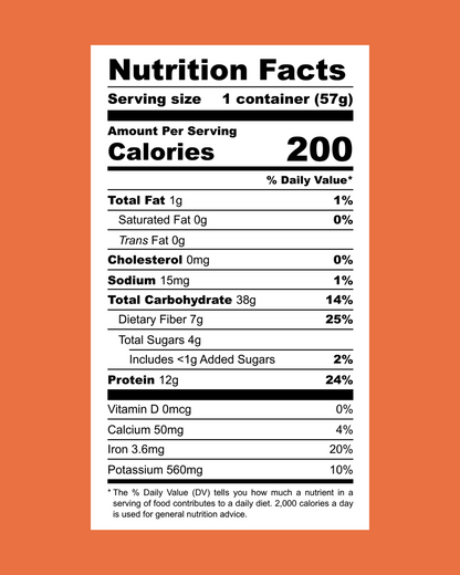 Lentiful - Low Sodium Three-Bean Chili Instant Lentils