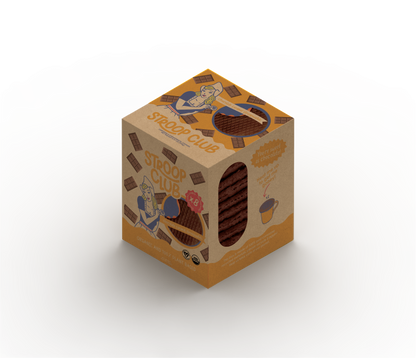 Stroop Club - Chocolate Caramel Organic and Plant Based Stroopwafel 8-pack