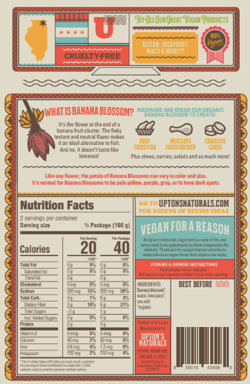 Upton's Naturals - Banana Blossom