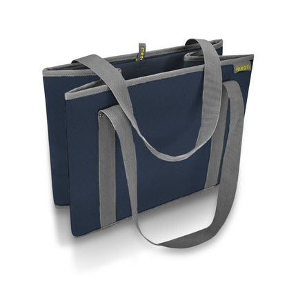 meori Inc - Reusable Grocery Basket Tote Collapsible: Lava Black / Insulated