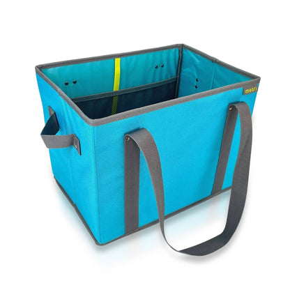 meori Inc - Reusable Grocery Basket Tote Collapsible: Azure Blue
